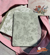 Custom Name Green Botanical Aesthetic iPad case, Free Personalization